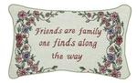 Friends Are Family Tapestry Word Pillow